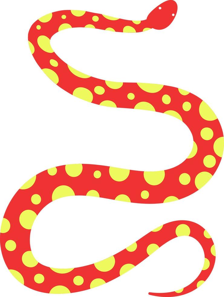 Snake tropical illustration. vector