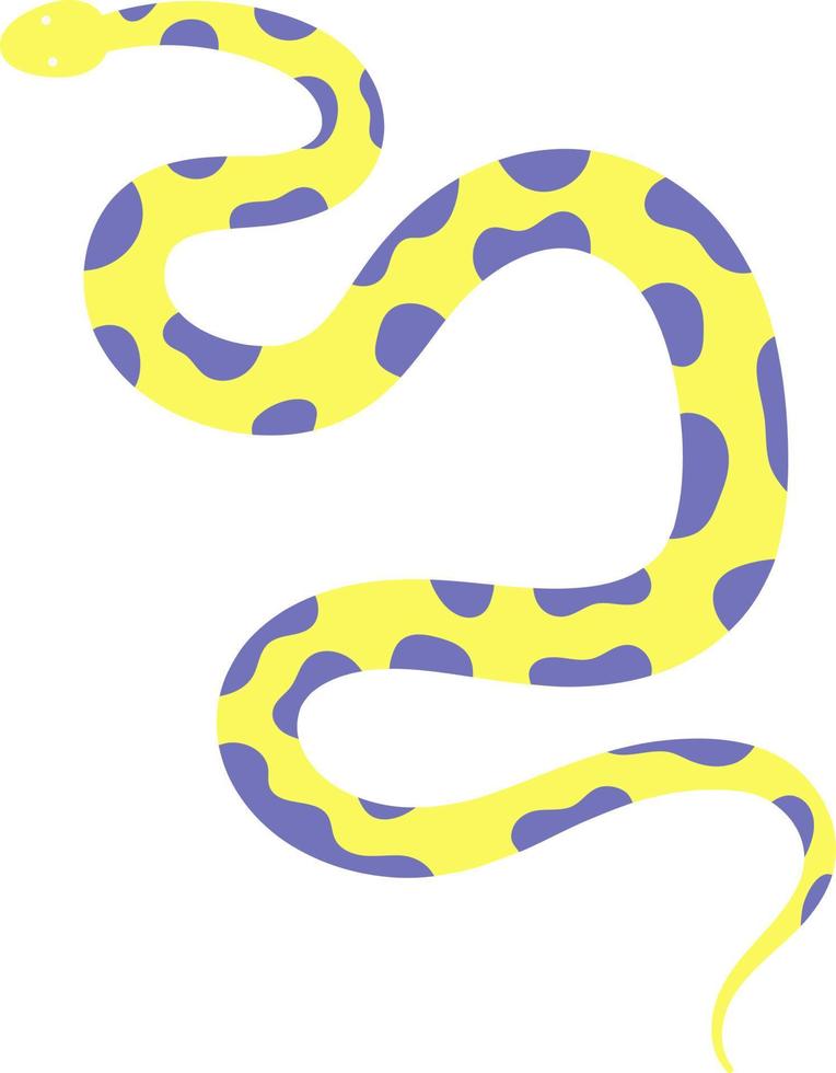 Snake tropical illustration. vector