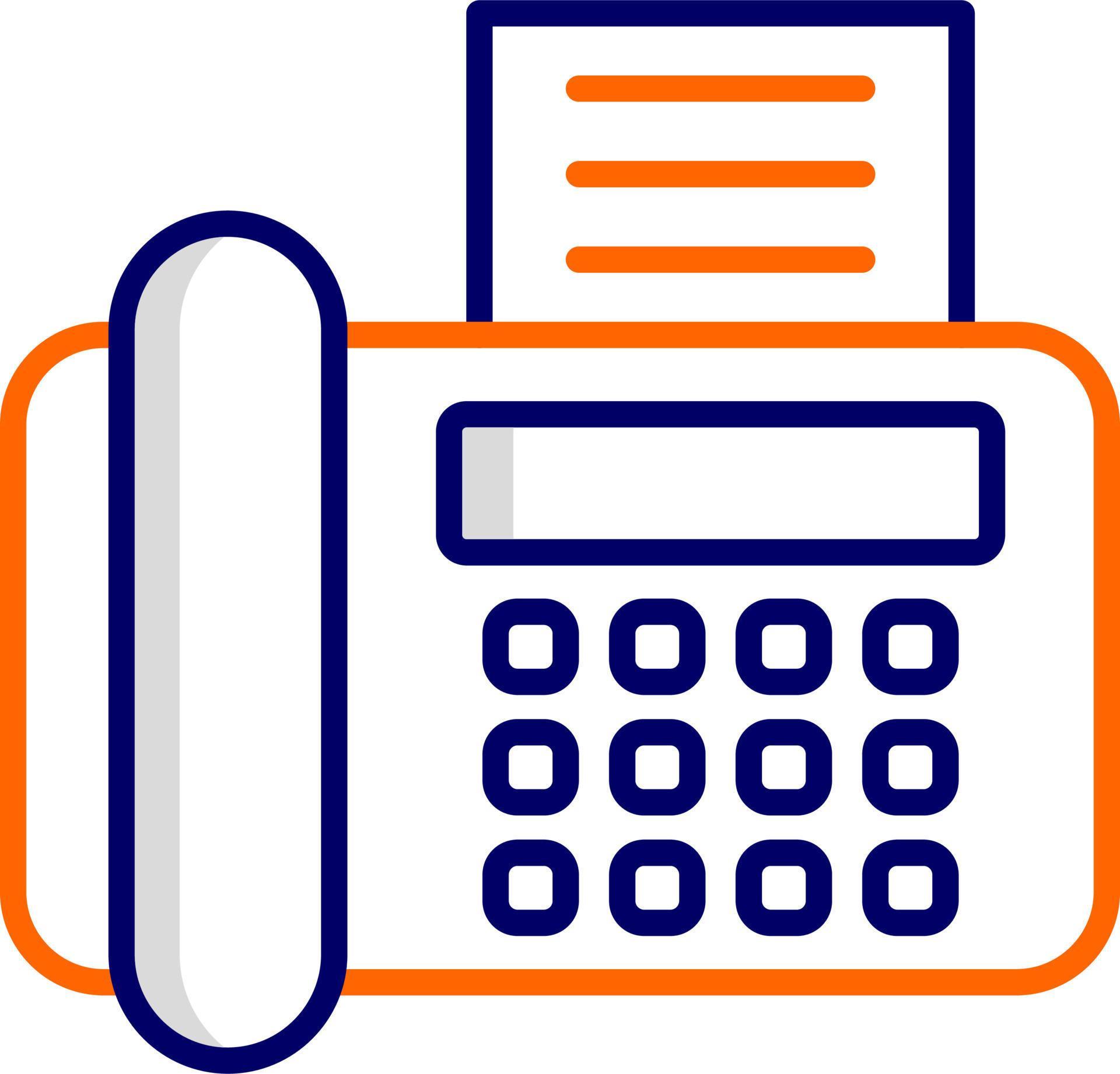 Fax Machine Vector Icon 20000095 Vector Art at Vecteezy