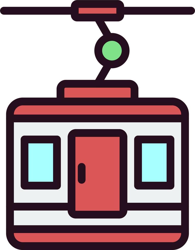 Ski Lift Vector Icon