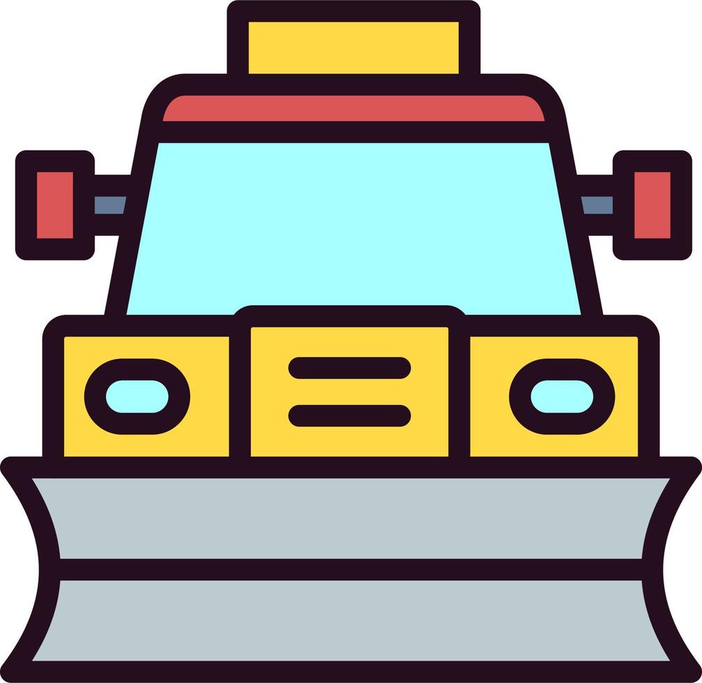 Snowplow Vector Icon