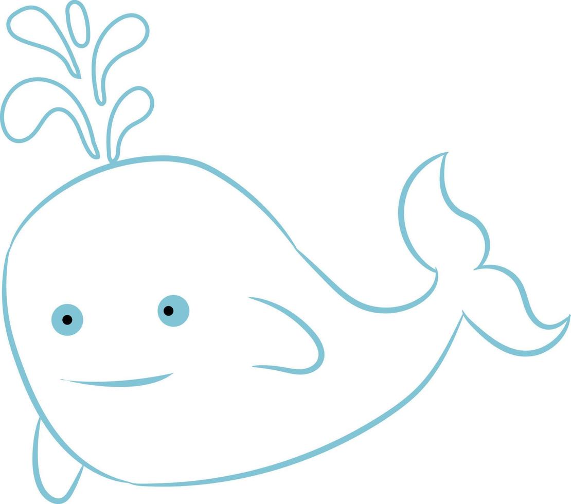 Dolphin sea animal. vector