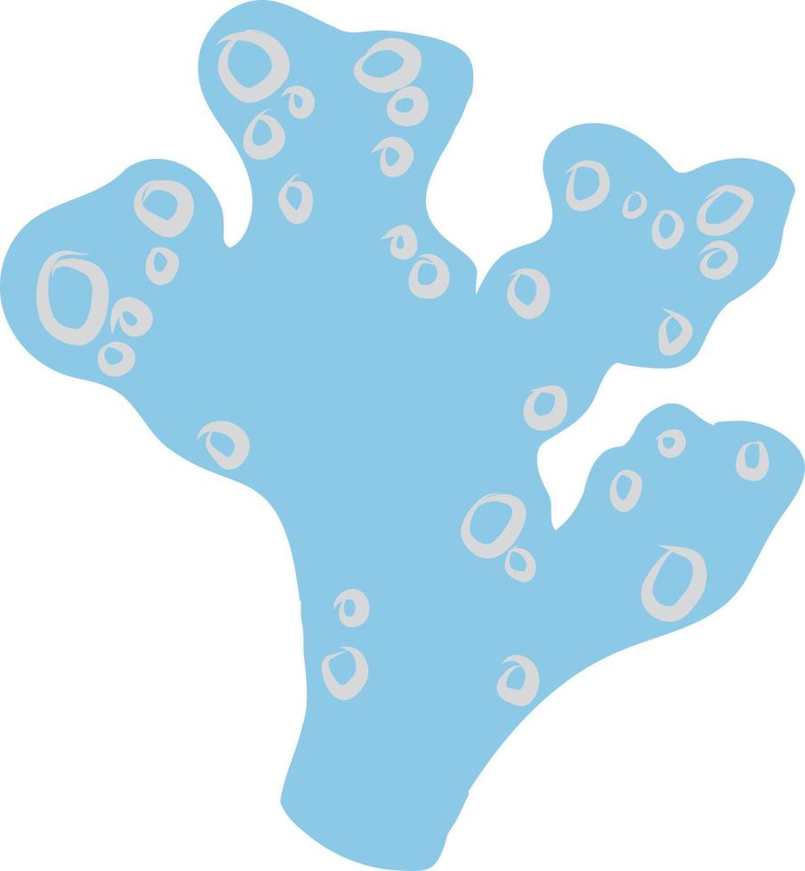 Seaweed grows in the sea. vector