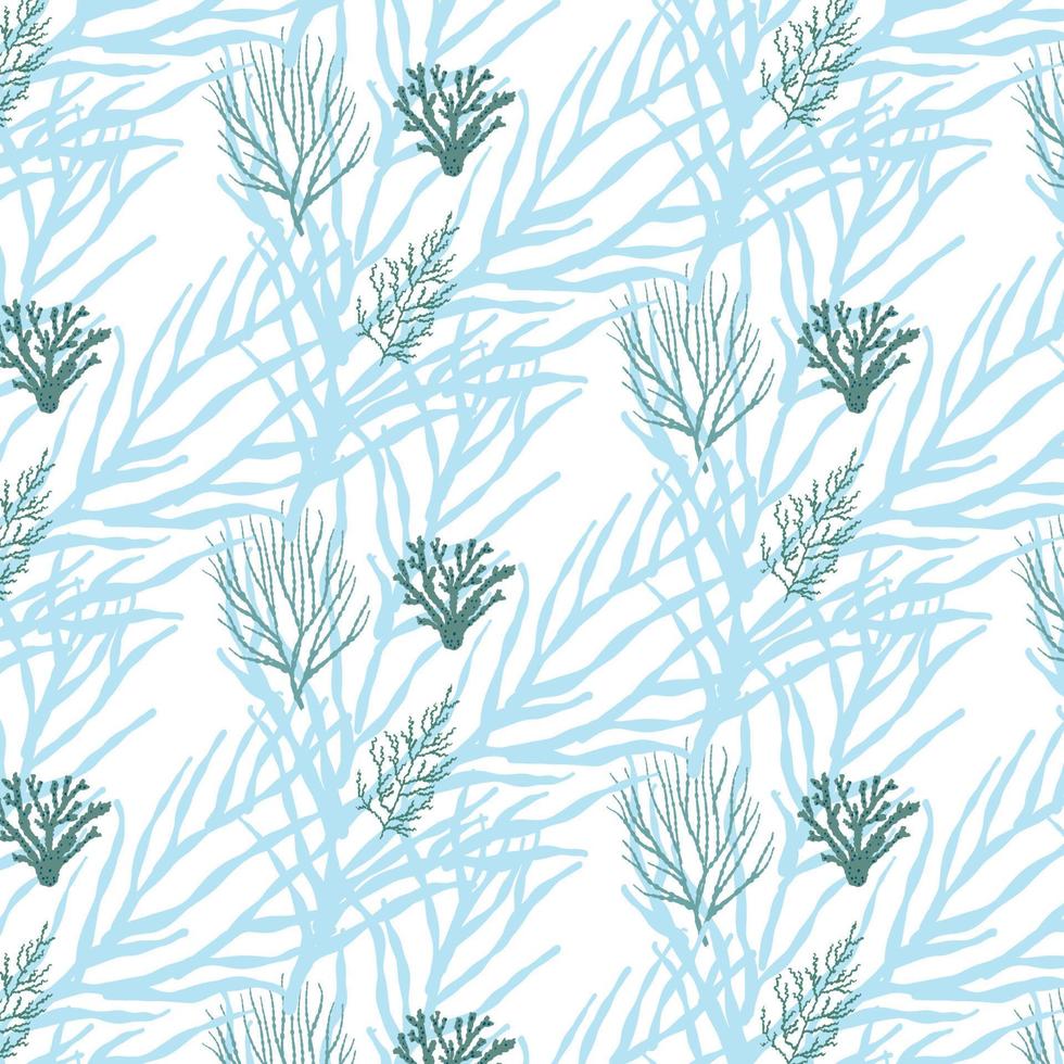 Background with seaweed. vector