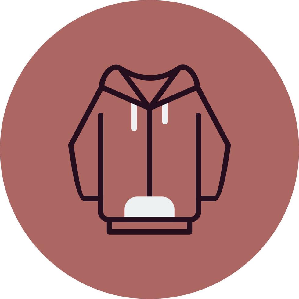 icono de vector de sudadera con capucha