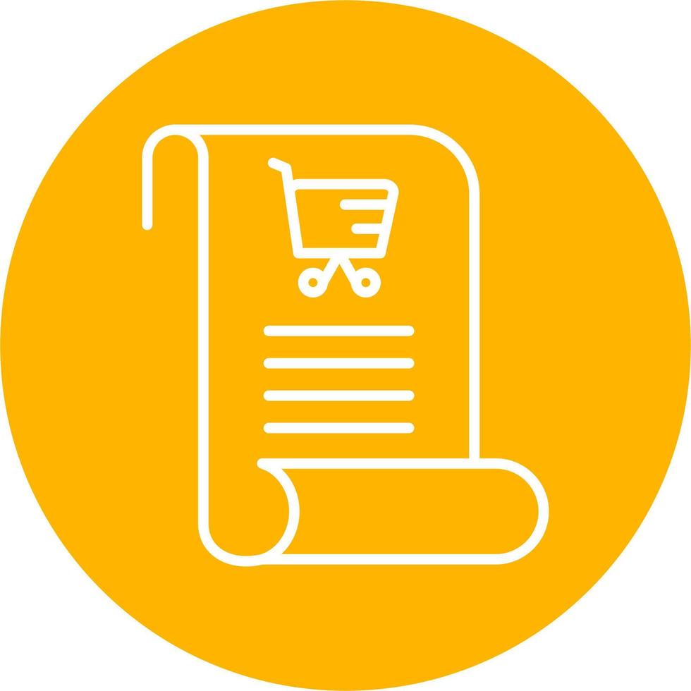 Shopping List Vector Icon
