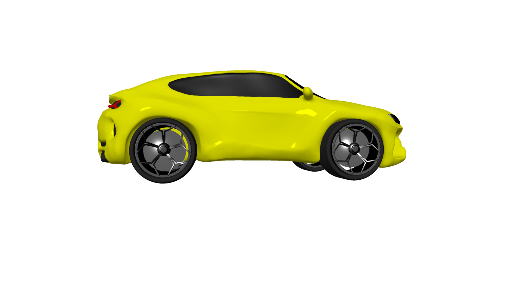 auto cartoon porsche 3d rendern png