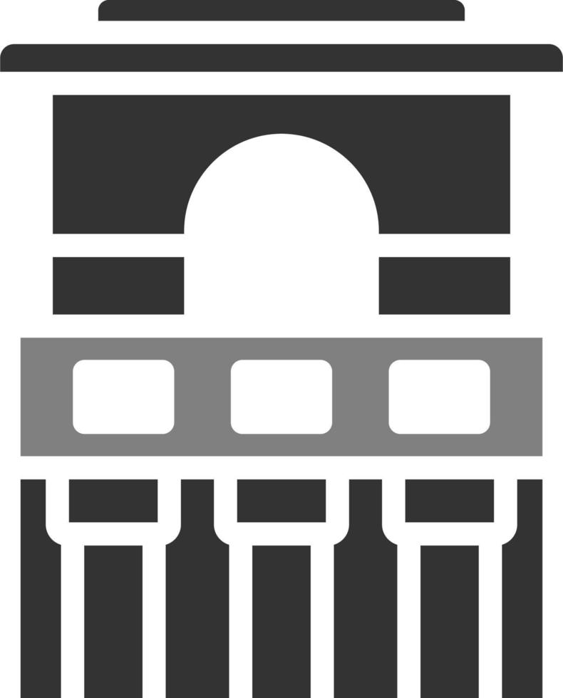 Temple Of The Frescoesline Vector Icon