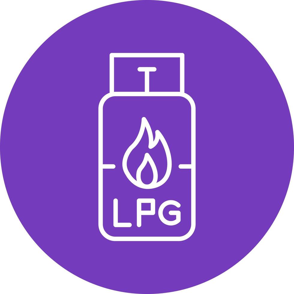 Gas Cylinder Vector Icon