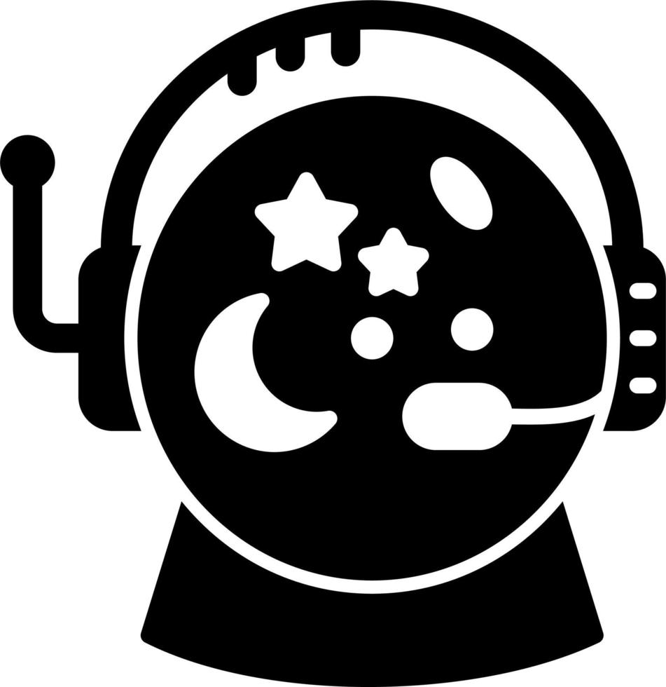 Astronaut Helmet Vector Icon