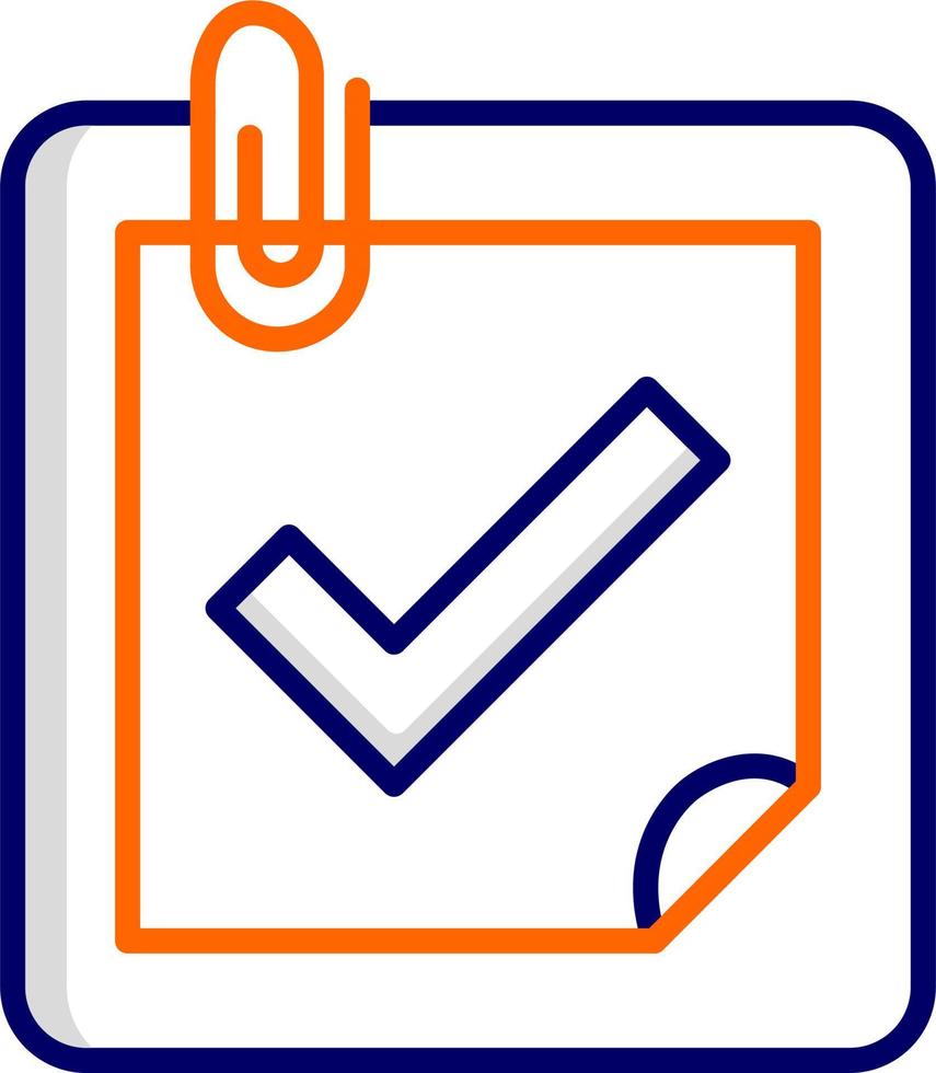 Planner Completed Vector Icon