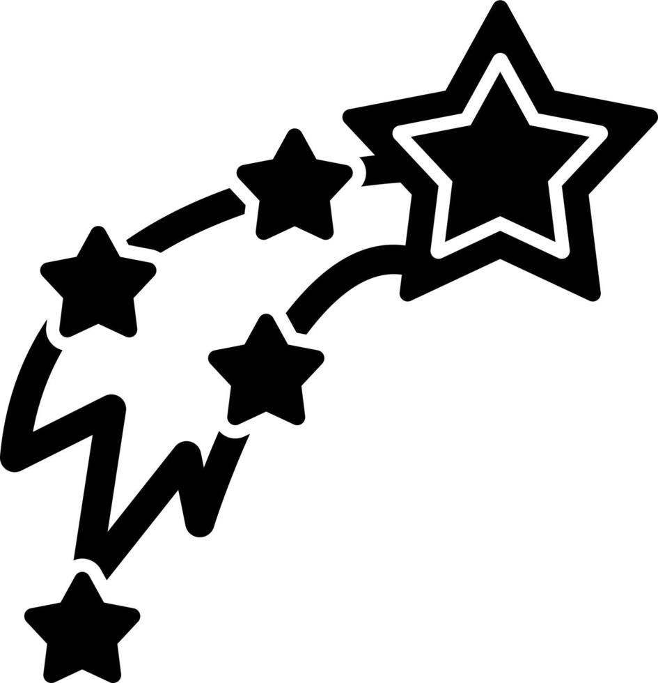 Shooting Stars Vector Icon