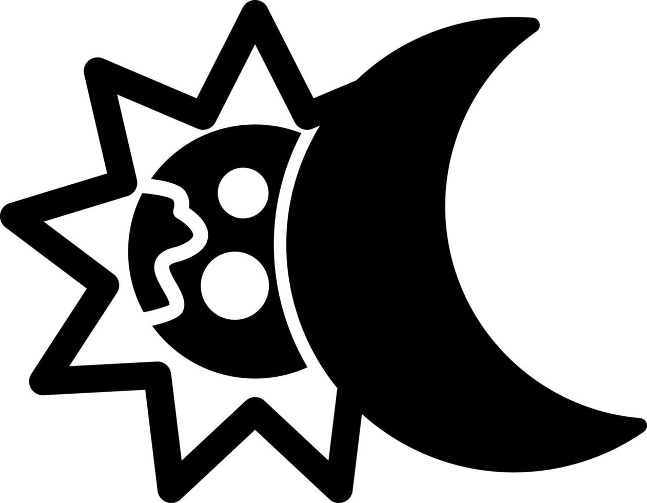 icono de vector de eclipse