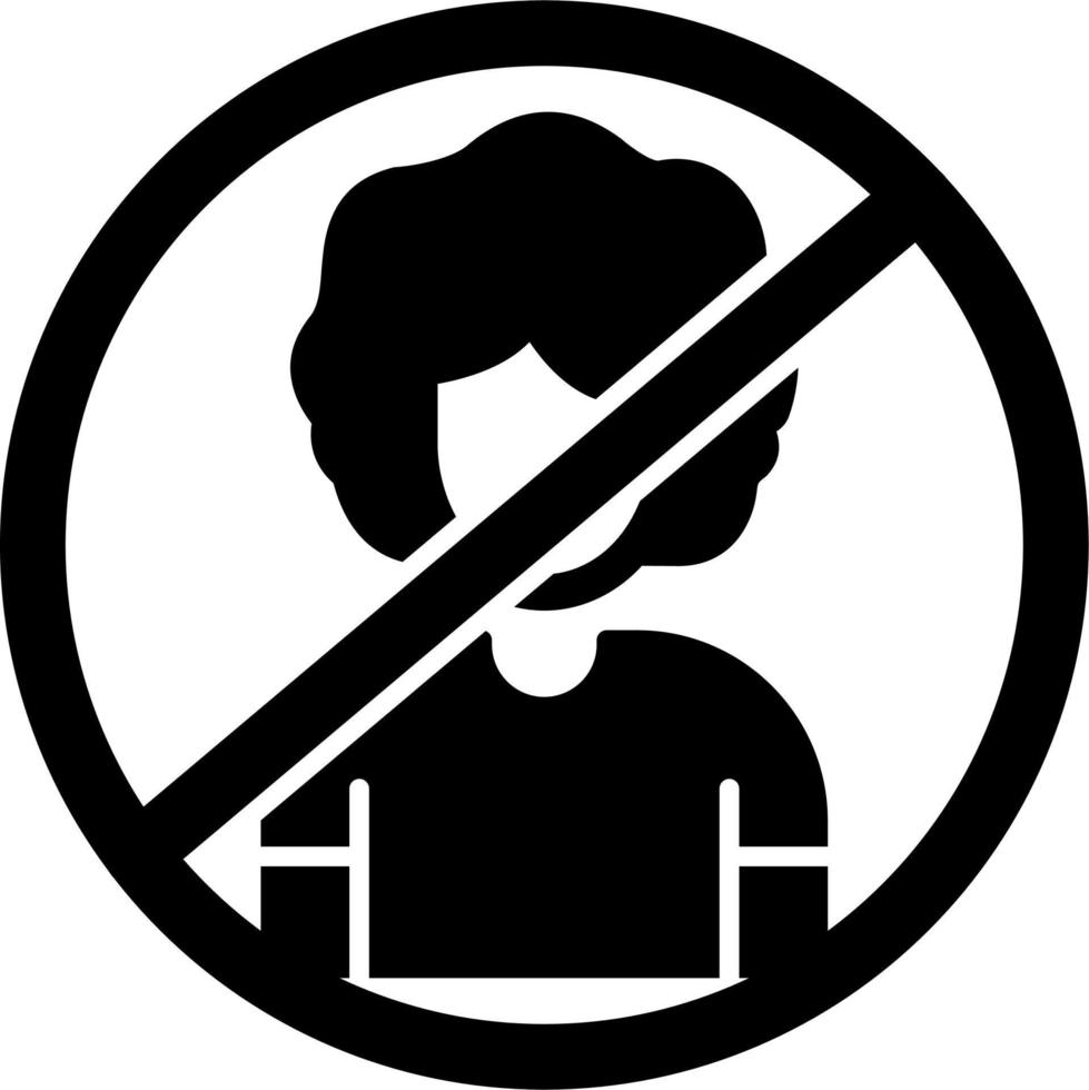 Person Not Allowed Vector Icon