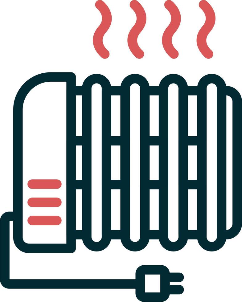 Radiator Heating Vector Icon