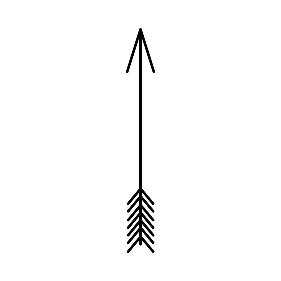 flecha garabatear icono vector
