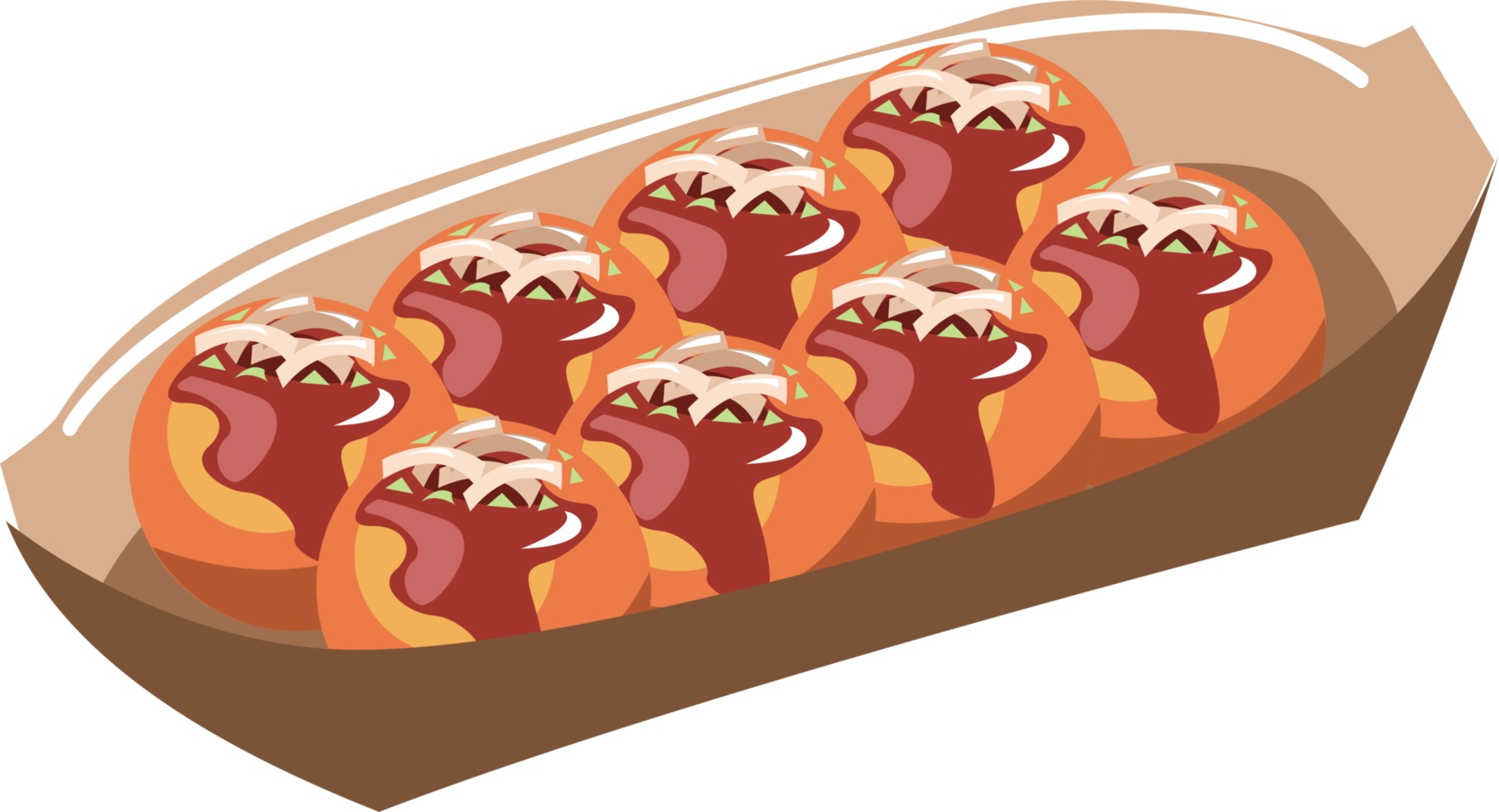 Takoyaki png graphic clipart design