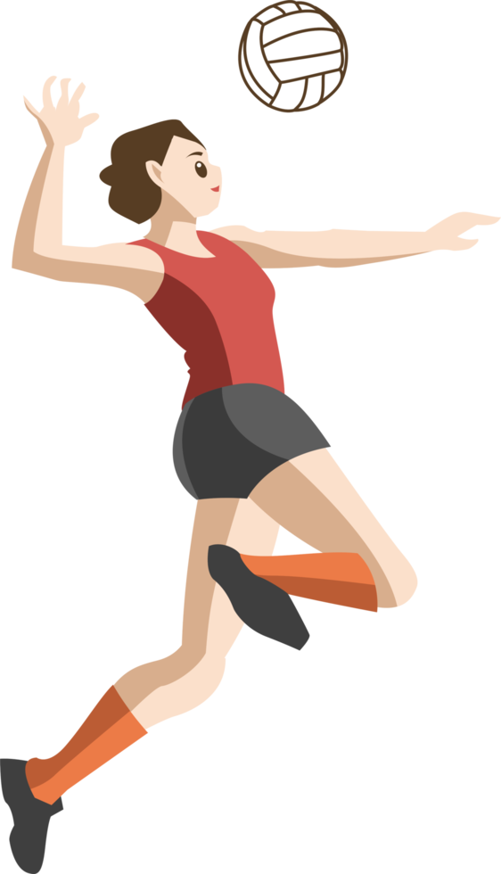 volleyball player png graphic clipart design