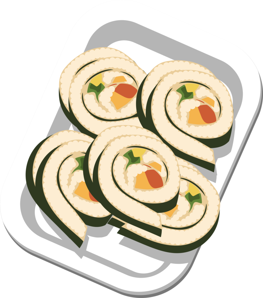 Kimbap png graphic clipart design