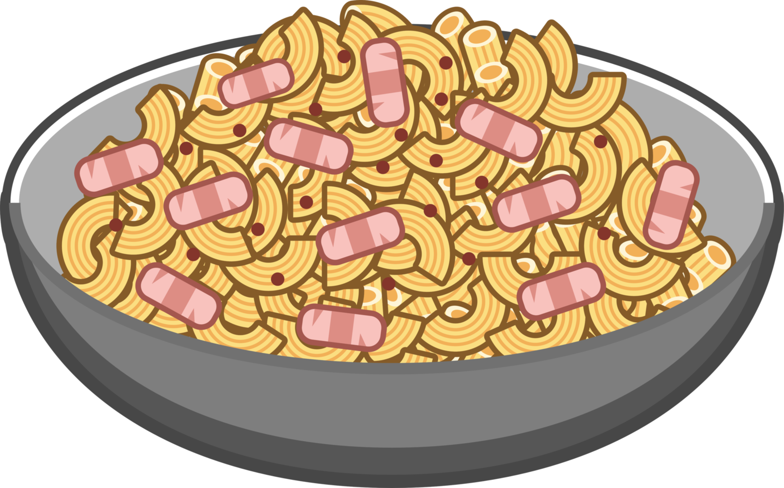 Macaroni png graphic clipart design