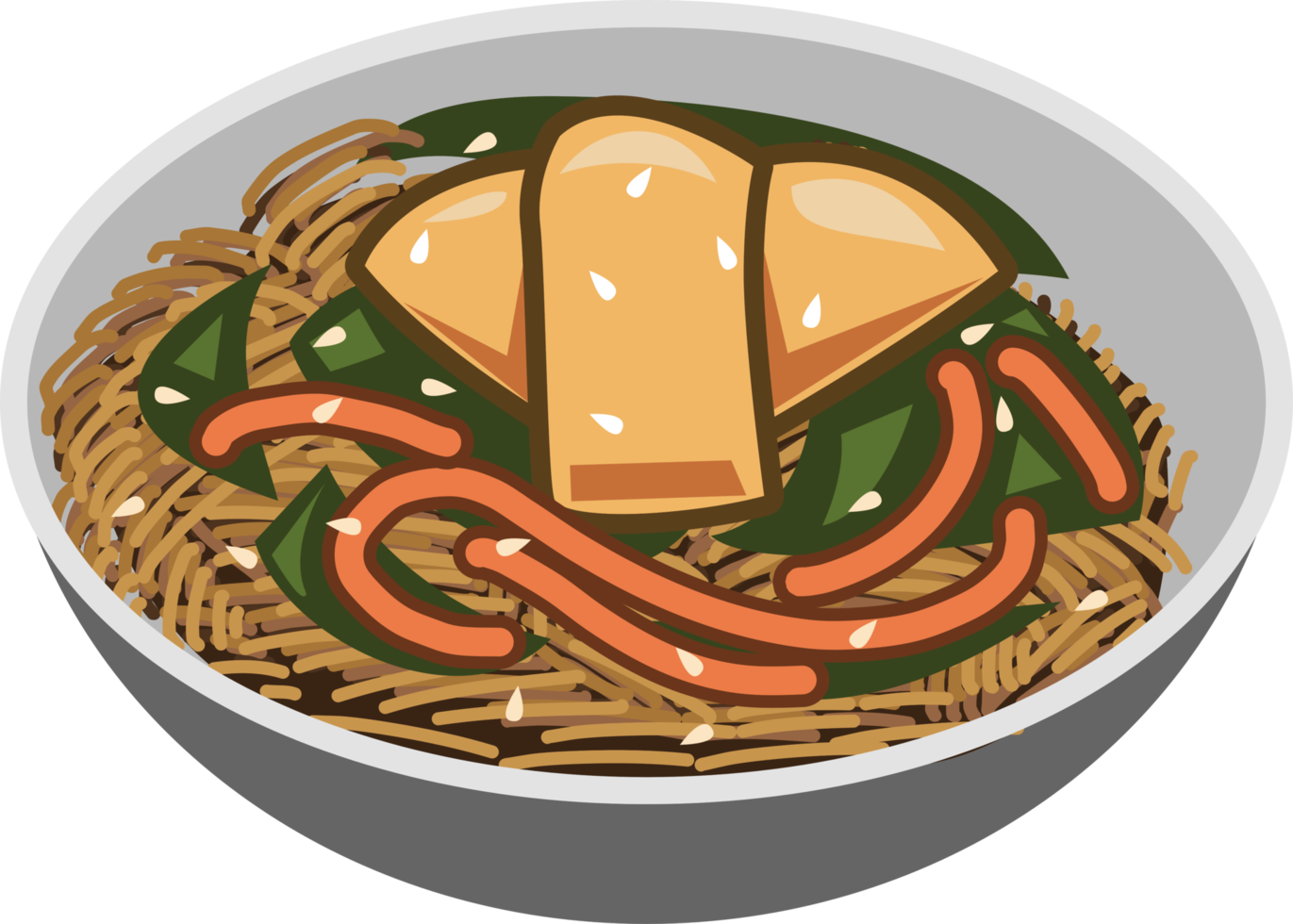 japchae PNG grafisch clip art ontwerp