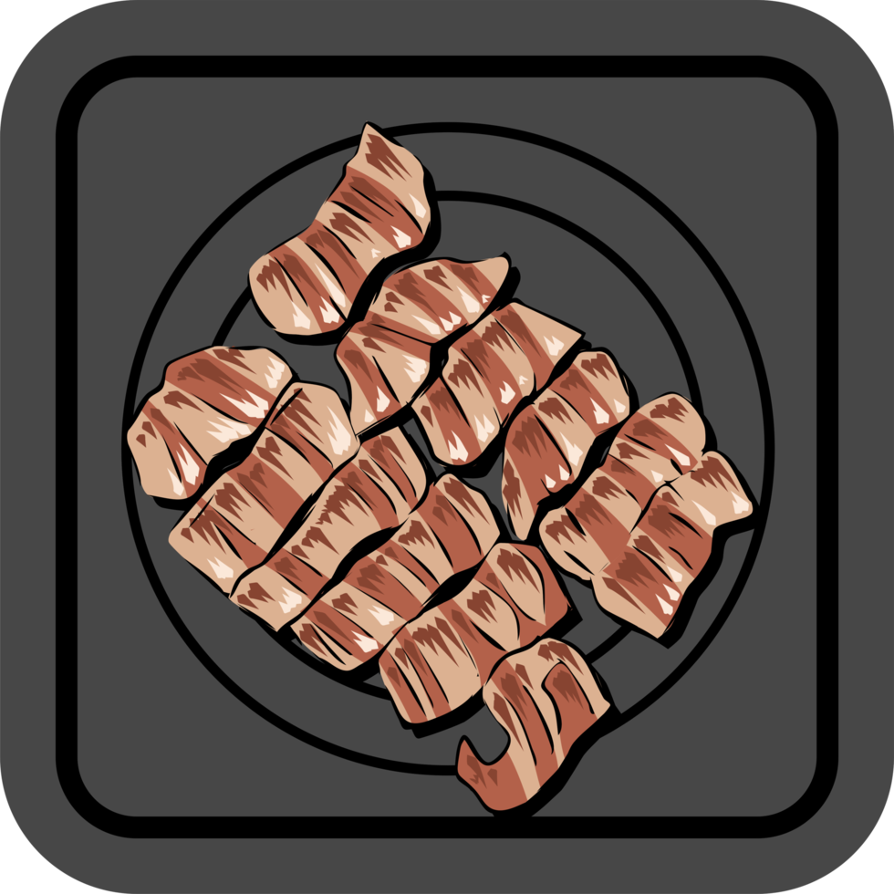 Grilled pork belly png graphic clipart design 20001054 PNG