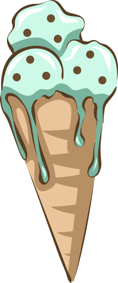 gelo creme cone png gráfico clipart Projeto