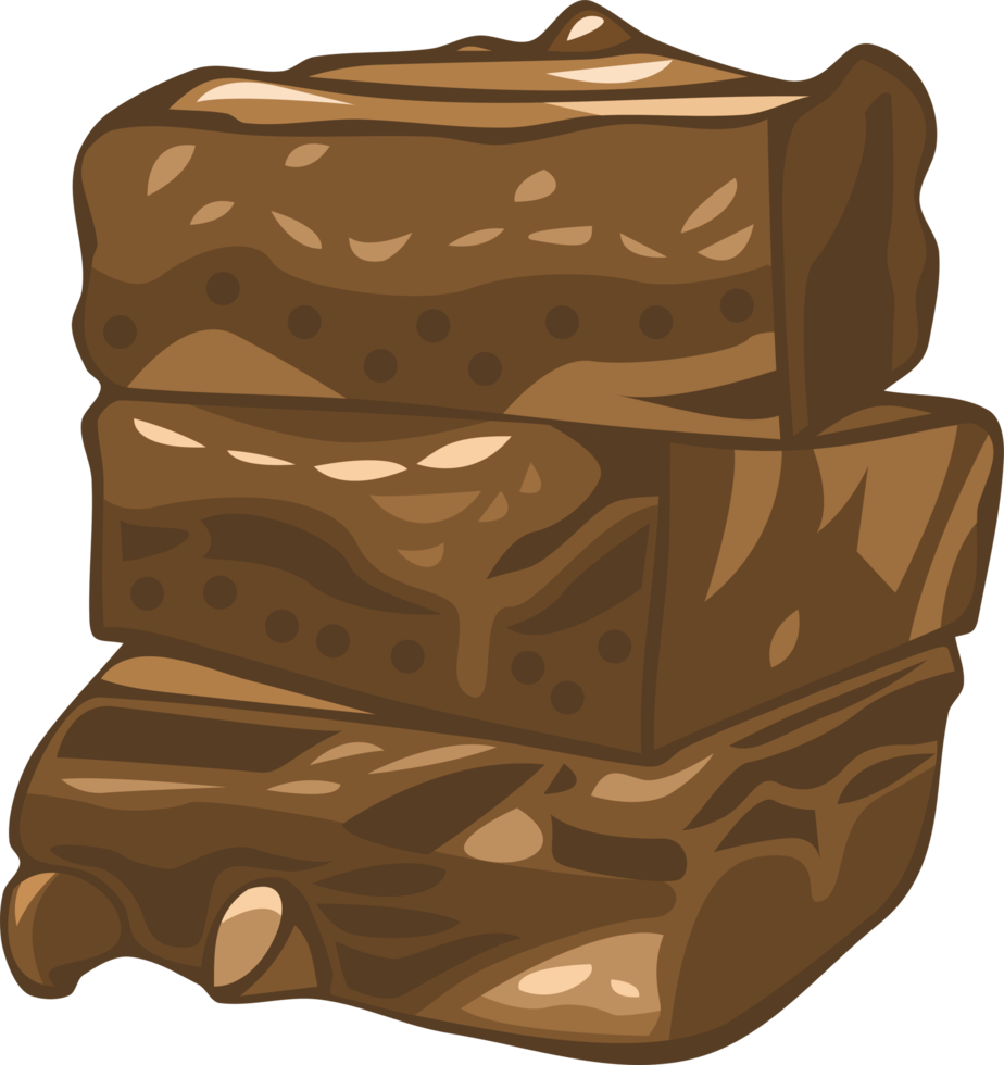 Brownies png gráfico clipart diseño