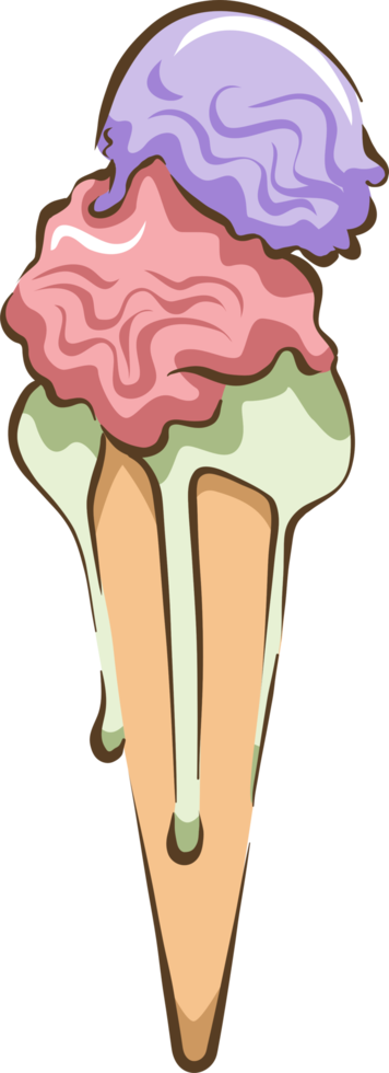 ice cream cone png graphic clipart design