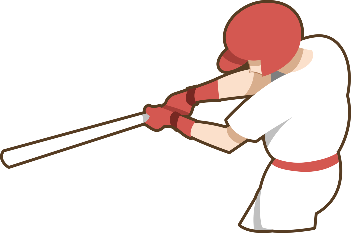 Baseball player png graphic clipart design