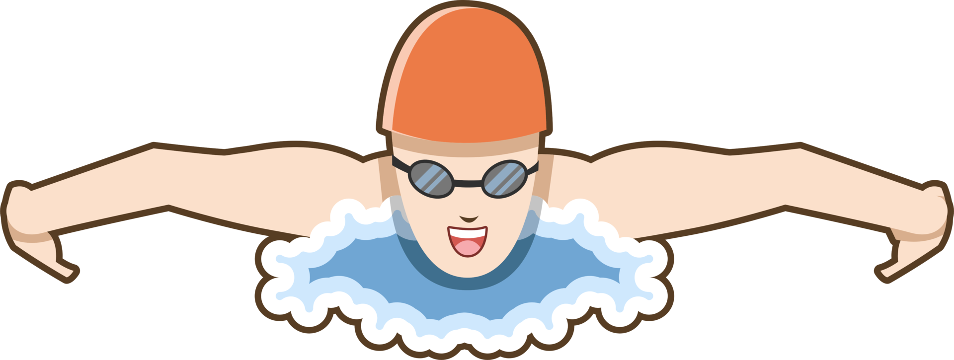 Swimming png graphic clipart design