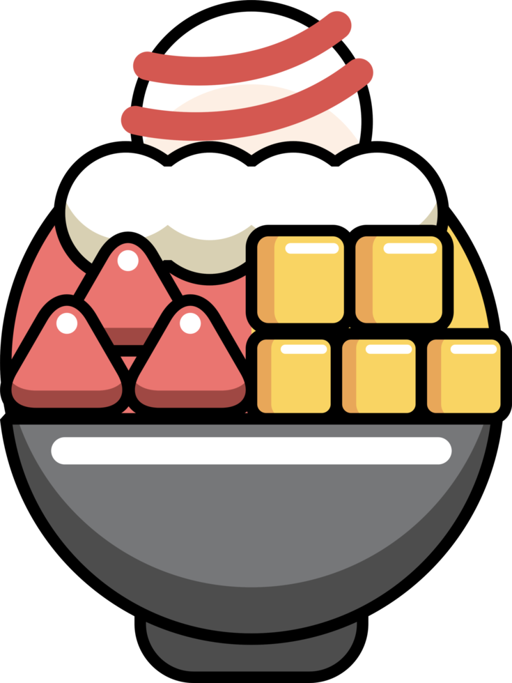 Bingsu png graphic clipart design