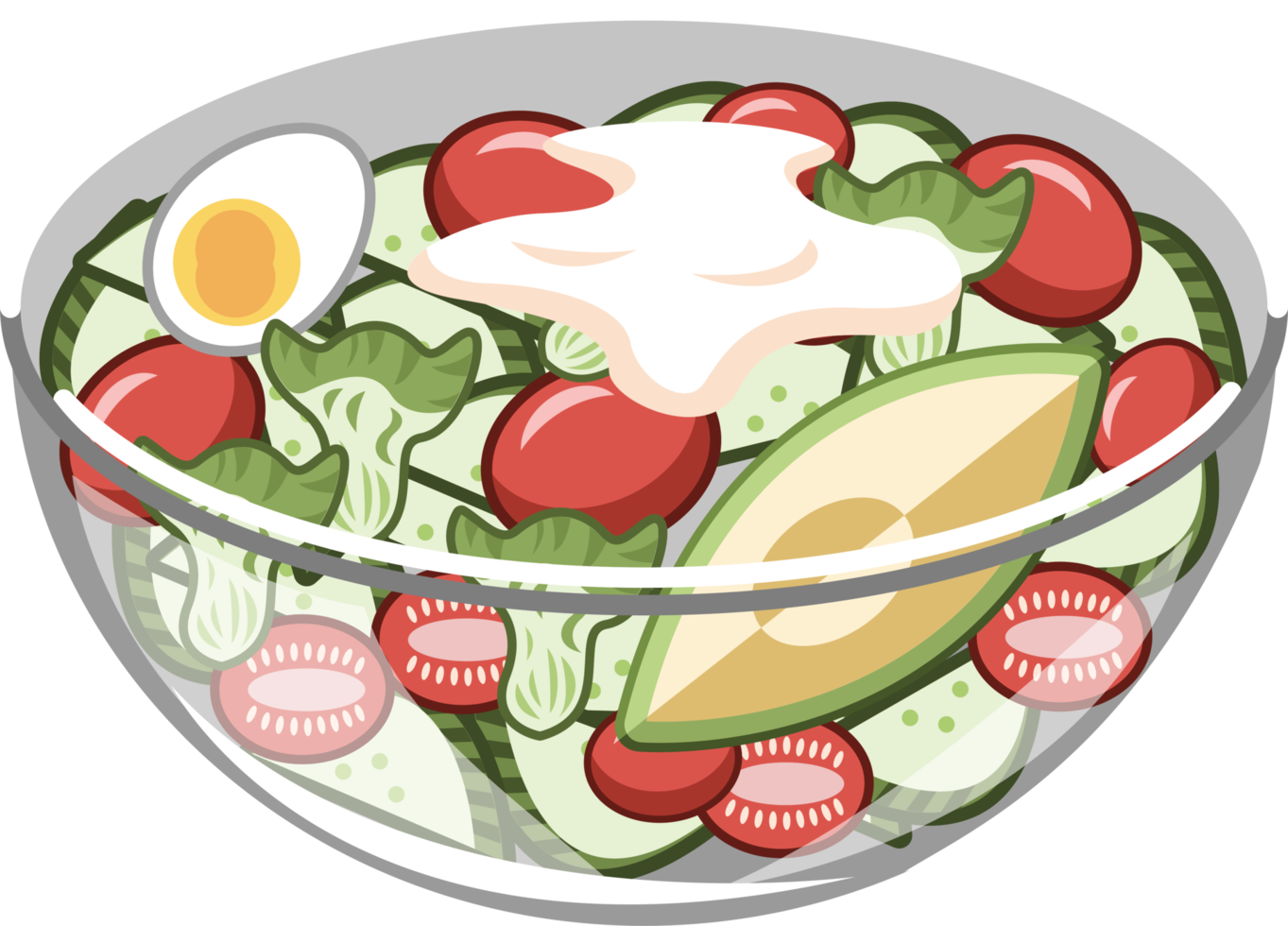 Salad png graphic clipart design