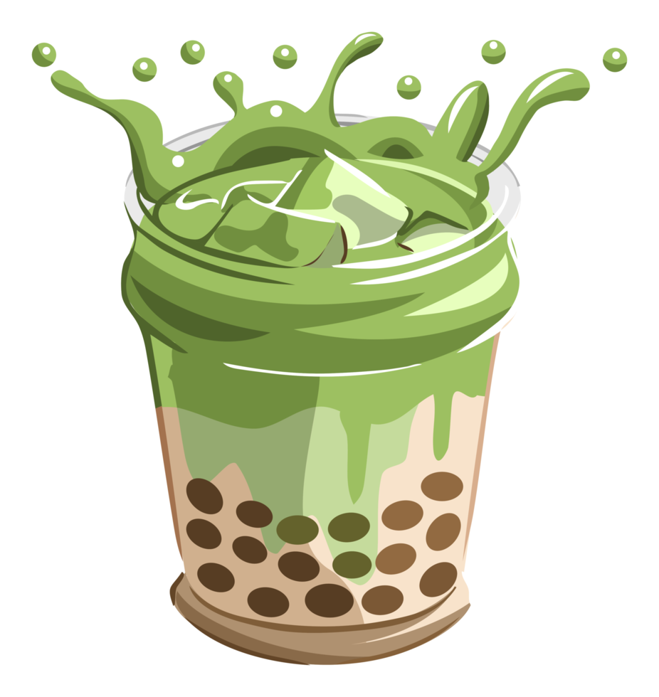 Bubble tea png graphic clipart design