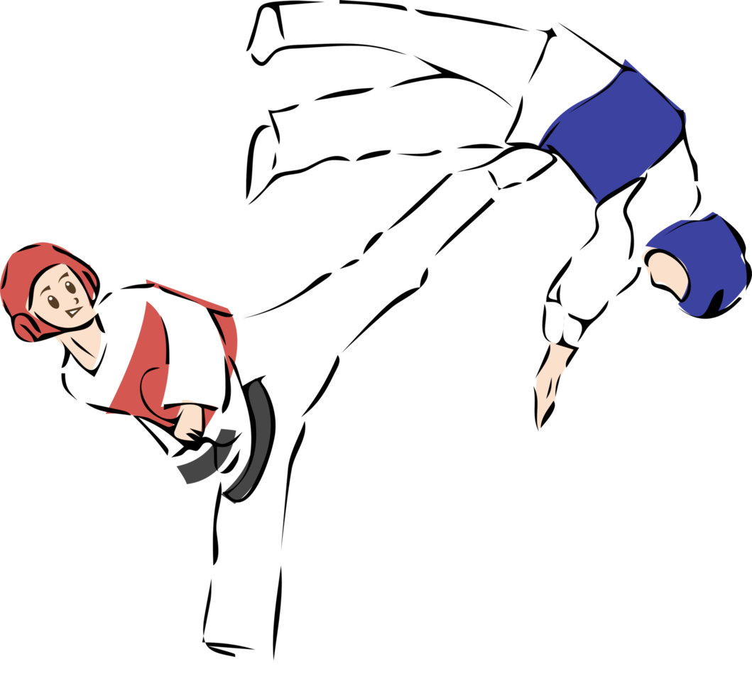 Taekwondo png graphic clipart design