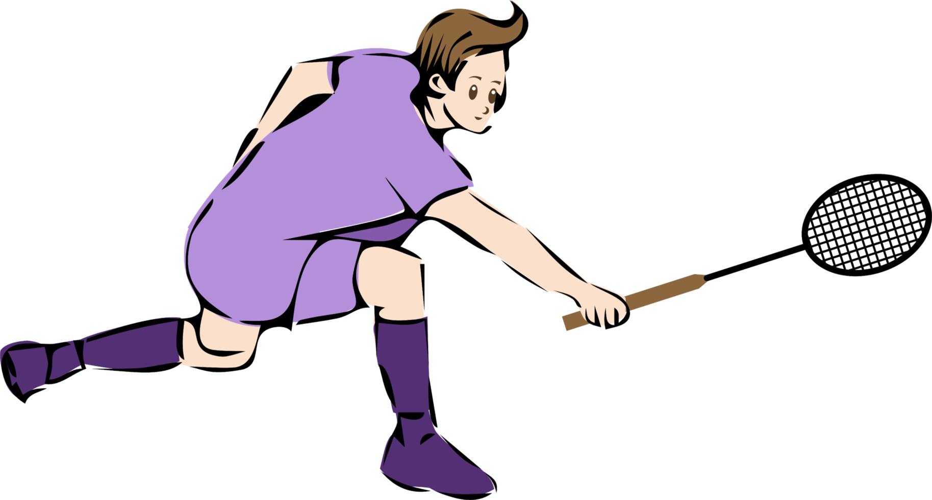 Badminton player png graphic clipart design