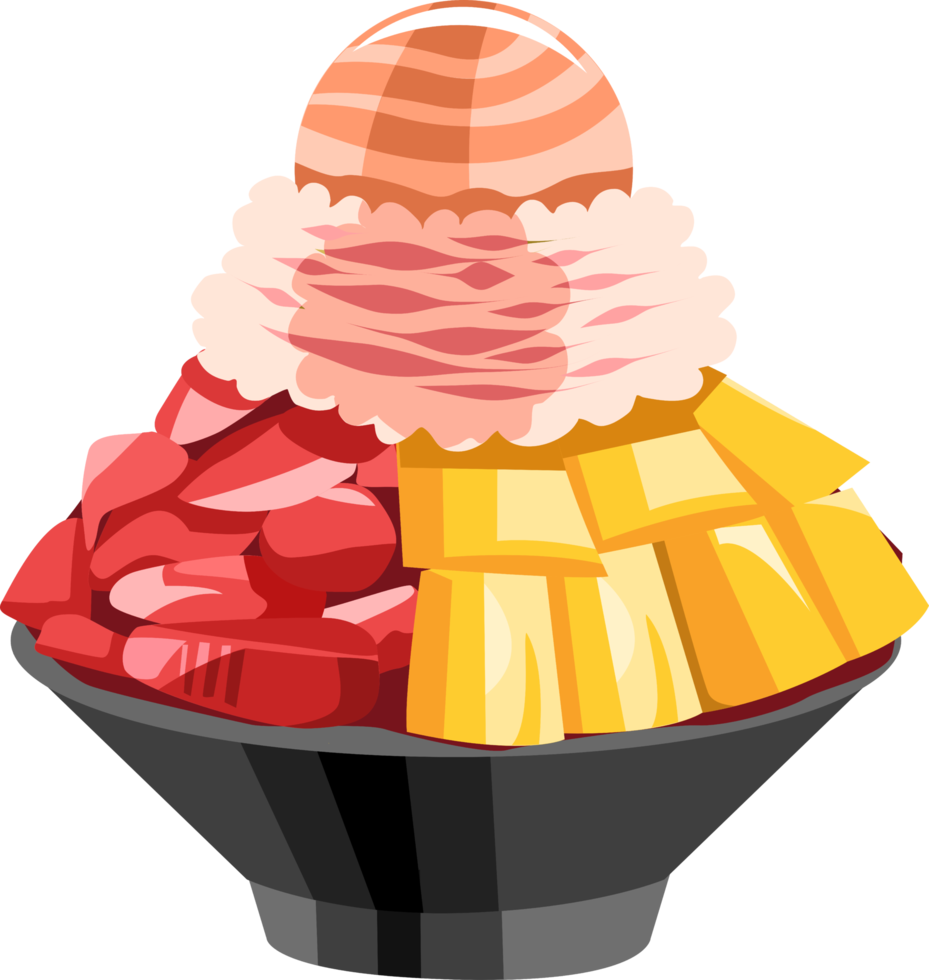 Bingsu png graphic clipart design