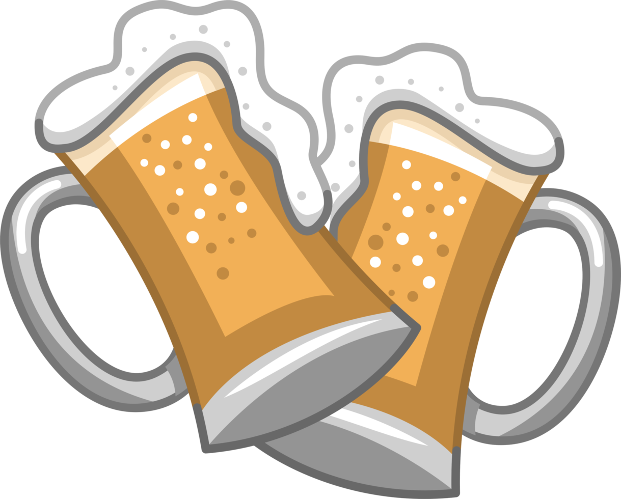 Beer mug png graphic design