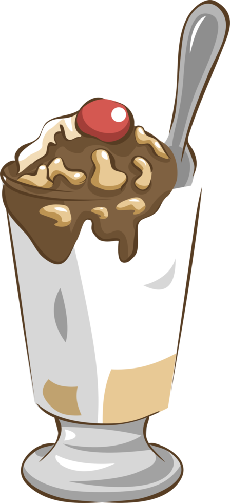 ice cream sundae png graphic clipart design