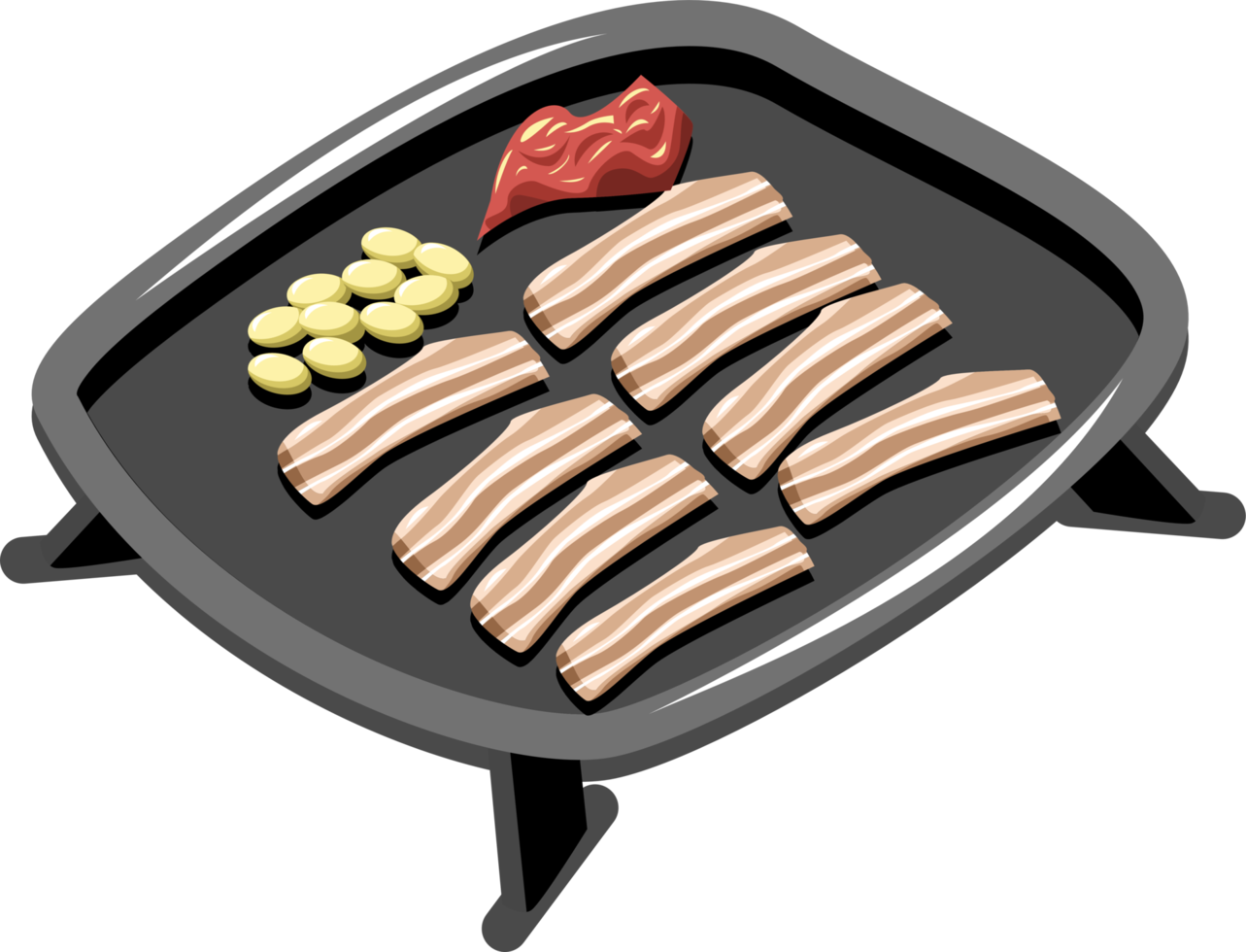 A la parrilla Cerdo barriga png gráfico clipart diseño