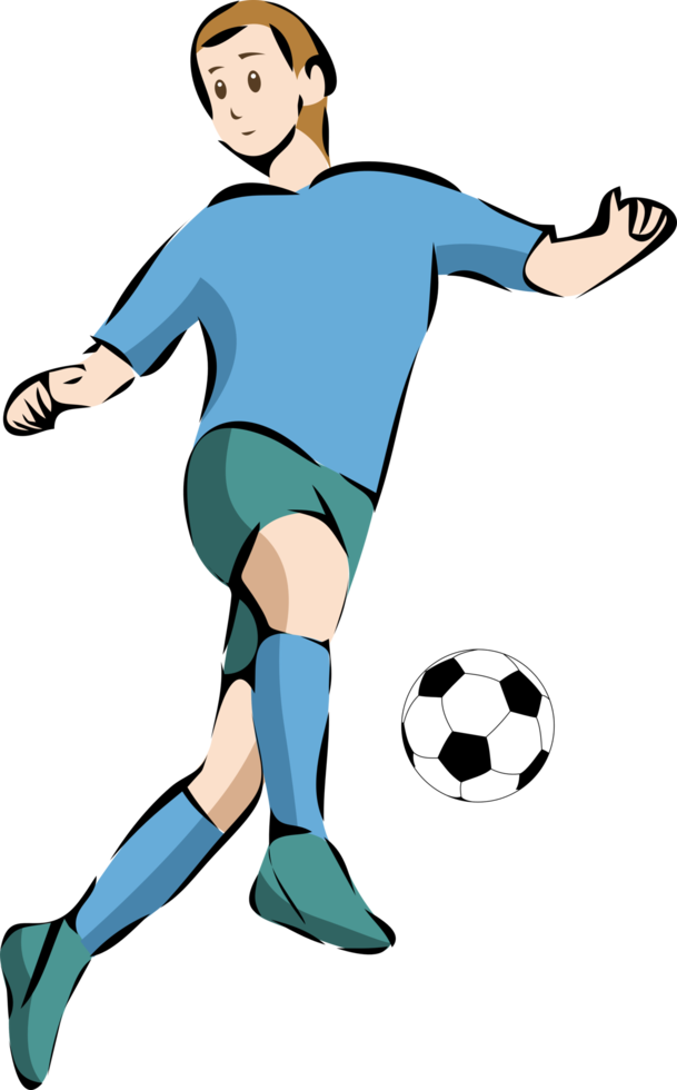 fotboll spelare png grafisk ClipArt design