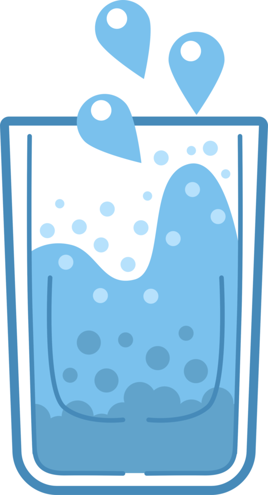 bicchiere di acqua png grafico clipart design