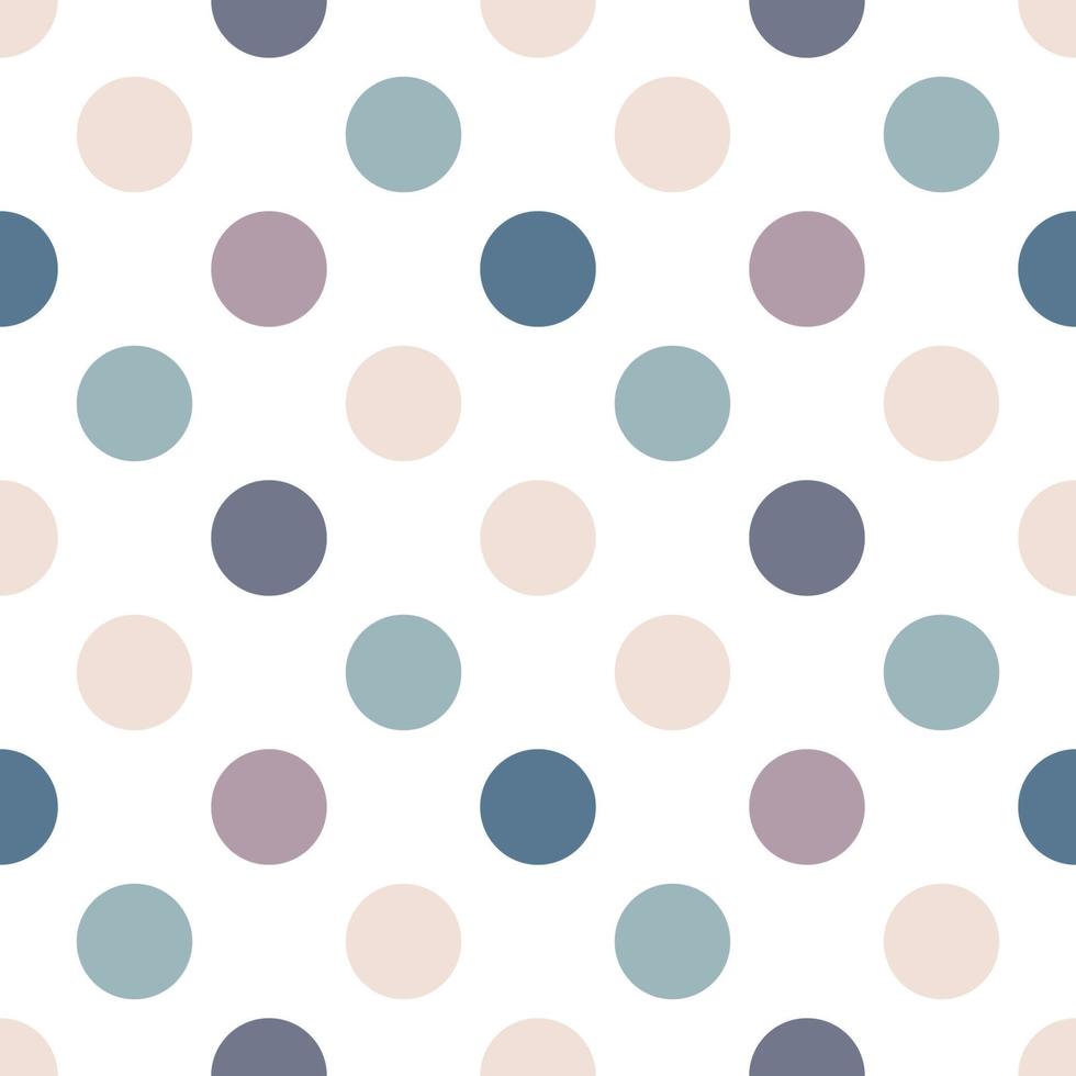 Round seamless pattern. Seamless retro circle pattern. Dotted round seamless background, pattern, ornament for wrapping paper, fabric, textile, website, wallpaper. vector