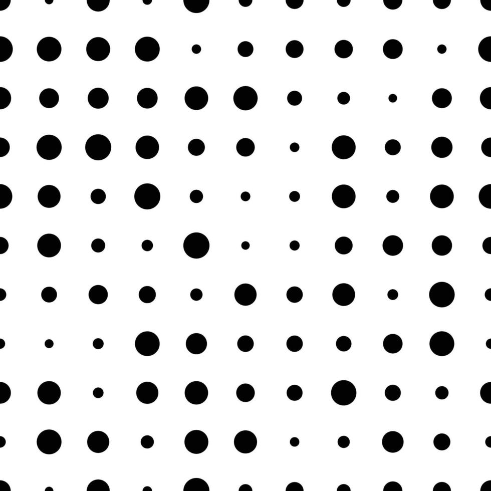 Seamless pattern with grunge halftone dots. Dotted texture. Abstract geometrical pattern of round shape. Screen print. vector