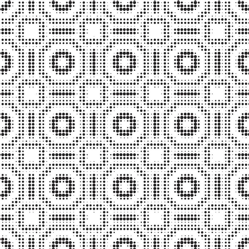 Abstract halftone ornamental geometric background. Pop art style card. Grunge texture. vector