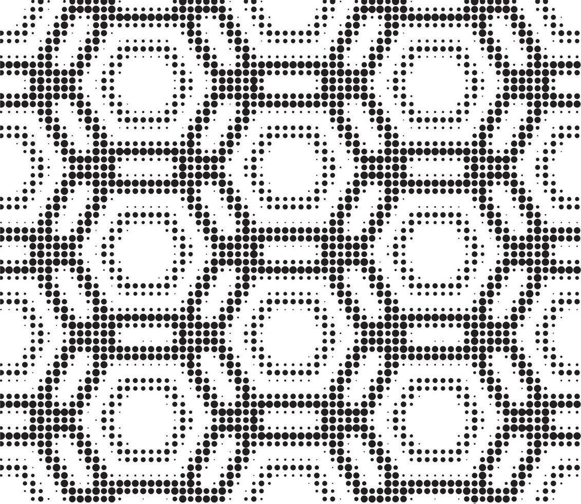 Abstract halftone ornamental geometric background. Pop art style card. Grunge texture. vector