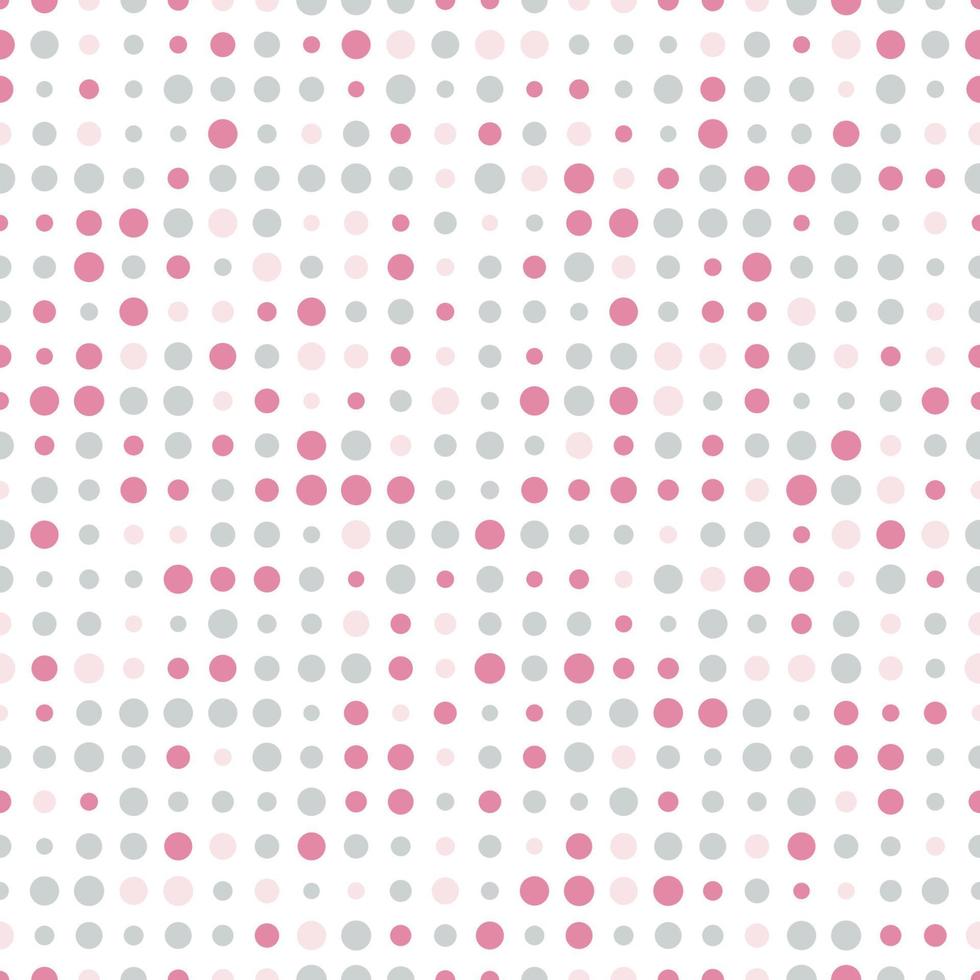 Seamless pattern with grunge halftone dots. Dotted texture. Abstract geometrical pattern of round shape. Screen print. vector