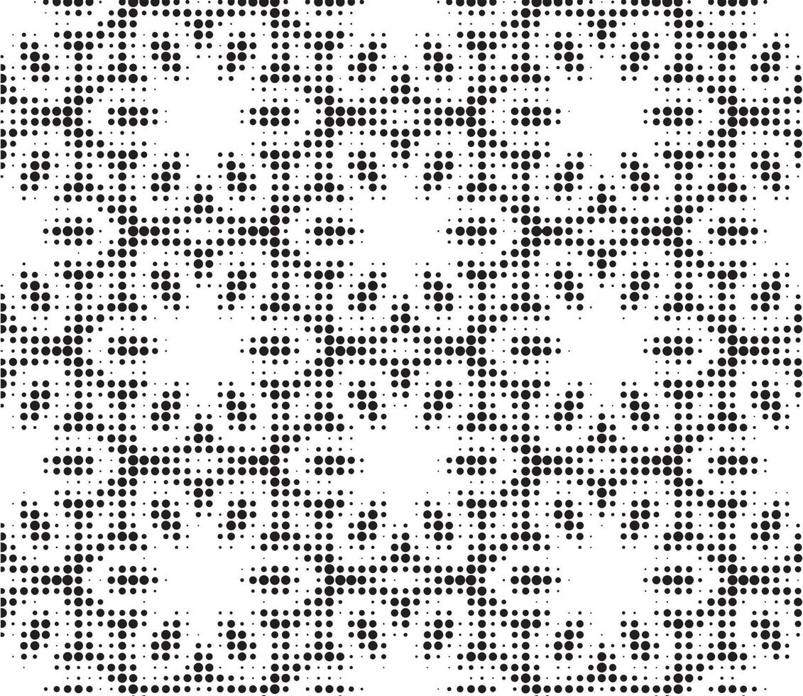 Abstract halftone ornamental geometric background. Pop art style card. Grunge texture. vector