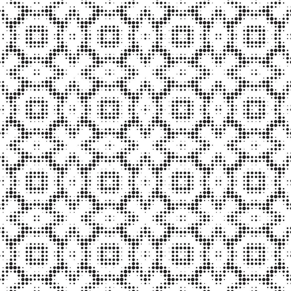 Abstract halftone ornamental geometric background. Pop art style card. Grunge texture. vector