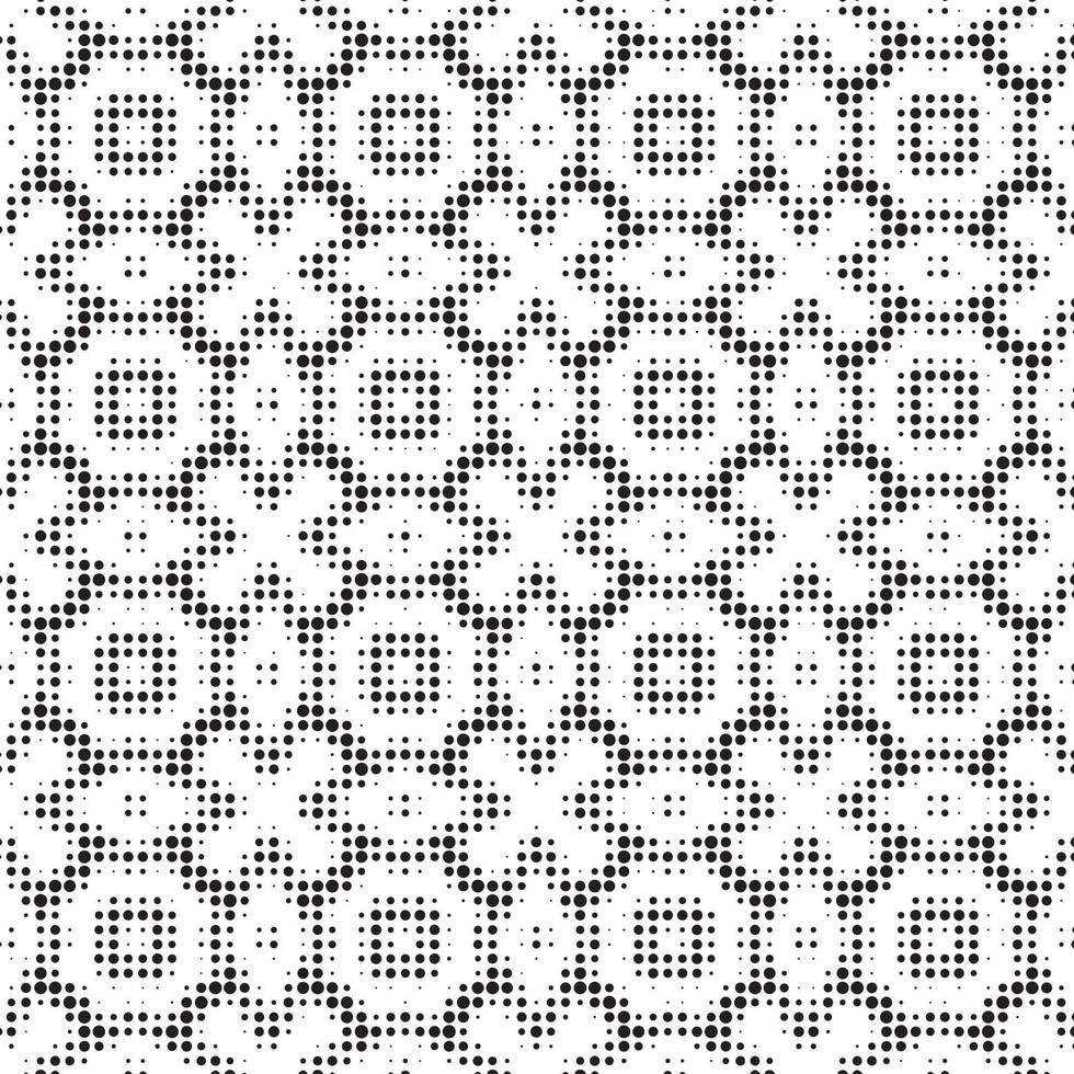 Abstract halftone ornamental geometric background. Pop art style card. Grunge texture. vector